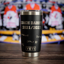 Load image into Gallery viewer, Customer Supplied Tumbler - Hand Writing Engraving