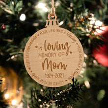Load image into Gallery viewer, In Memory Ornament