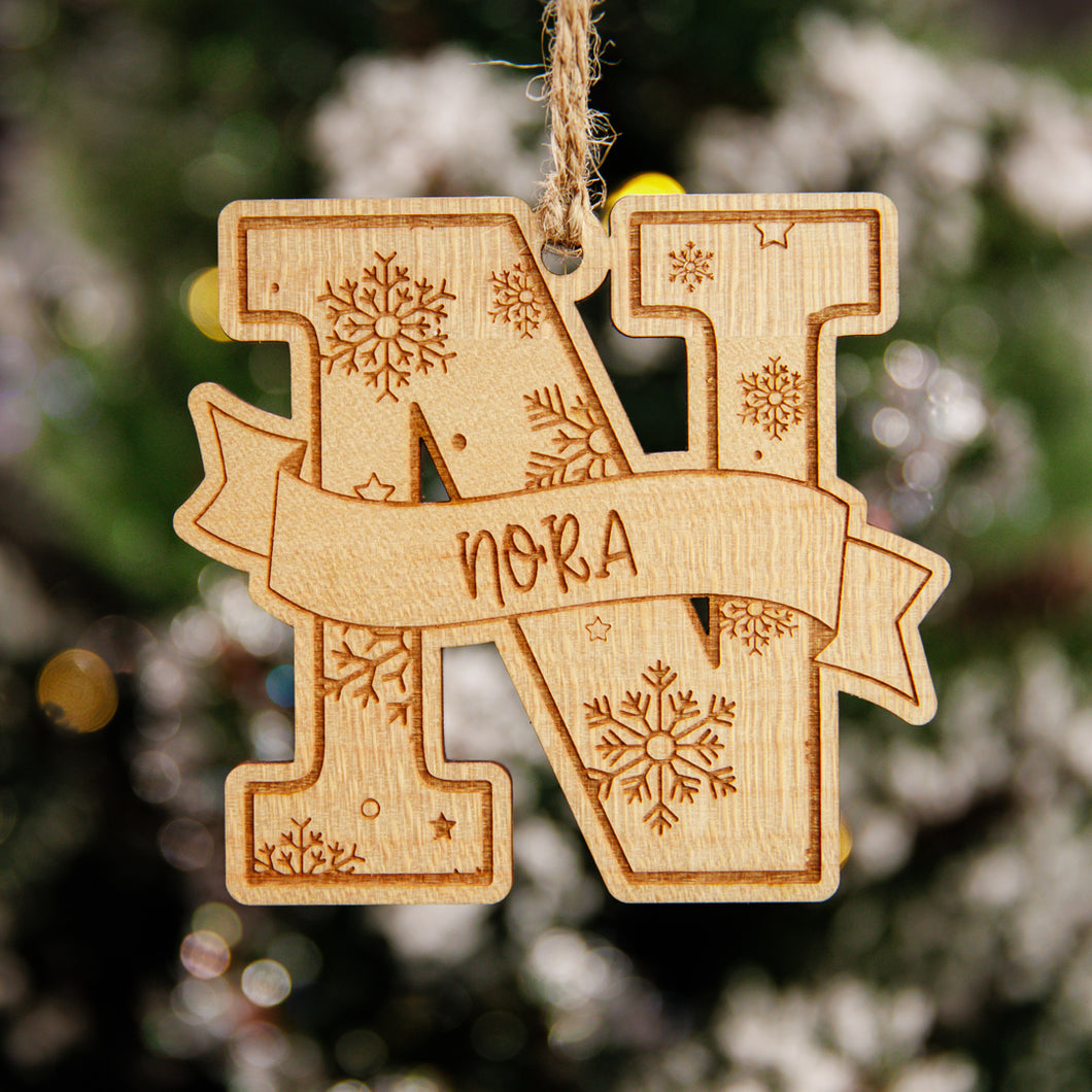 Personalized Letter Ornament