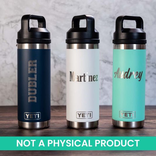 Customer Supplied Tumbler - Single Side Engraving