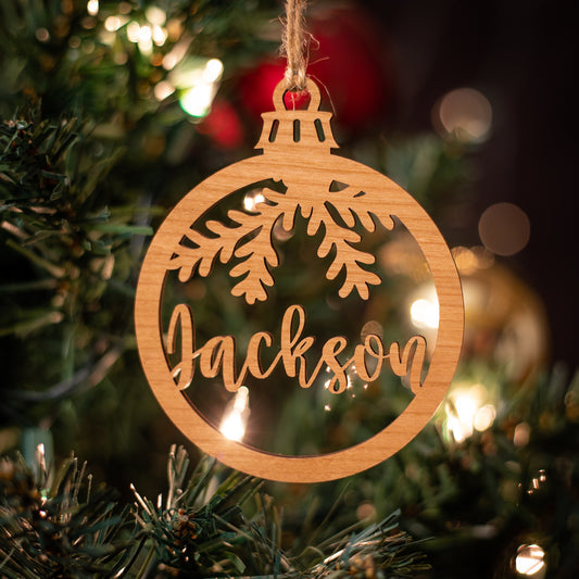 Personalized Ornament - Pine Bough