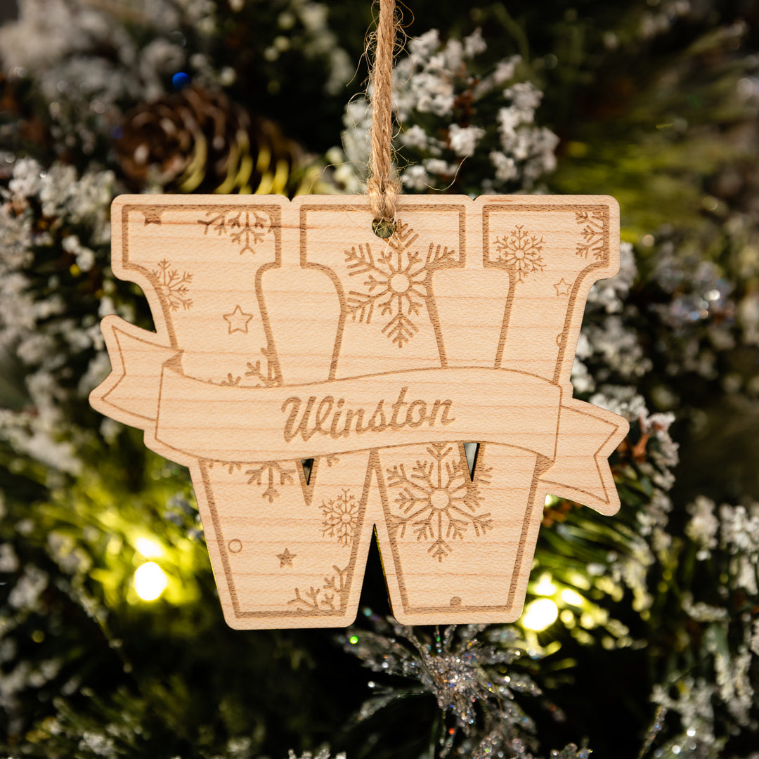 Personalized Letter Ornament