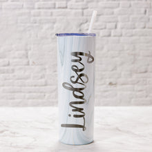 Load image into Gallery viewer, 20oz Skinny Tumbler - Pearl Waves
