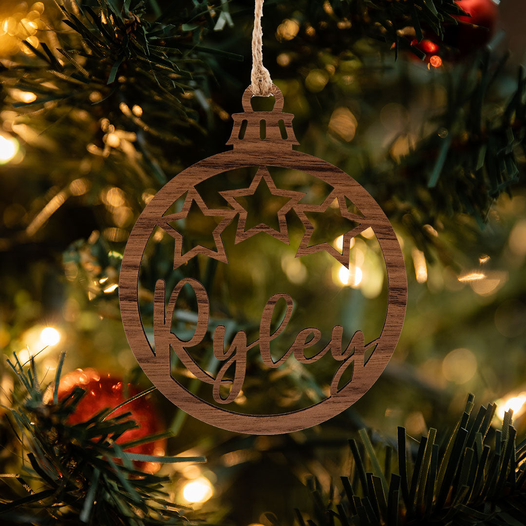 Personalized Ornament - Three Stars